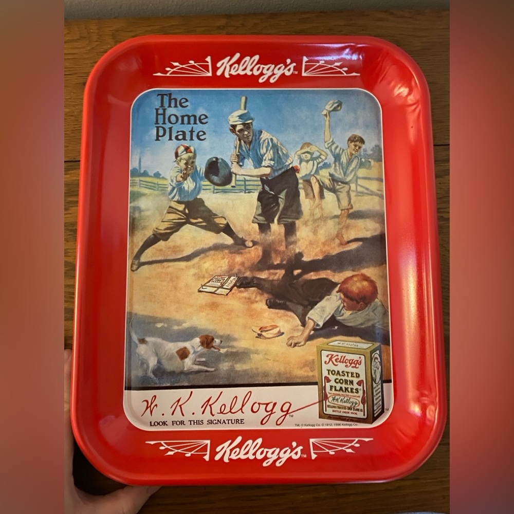 Kellogg Baseball  Metal collectors tray- new